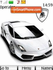 White Lamborghini tema screenshot