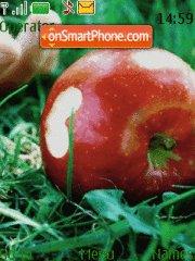 Apple in Grass tema screenshot