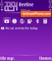 Purple Cutter tema screenshot