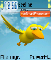 Скриншот темы Birdie