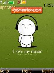 I Love Music tema screenshot