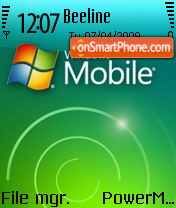 Capture d'écran Windows Mobile thème