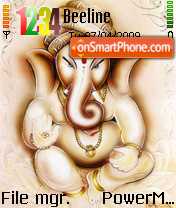 Capture d'écran Lord Ganesha thème