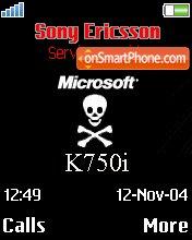 K750 tema screenshot