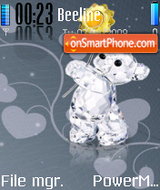 Glass Teddy es el tema de pantalla