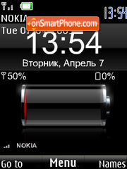 SWF clock $ indicators rus theme screenshot