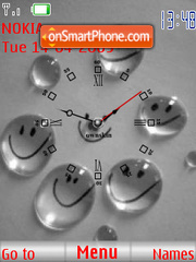 Smile Clock tema screenshot