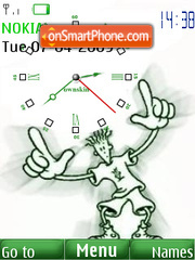 Capture d'écran Fido Dido clock thème