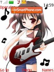 Guitar Girls tema screenshot