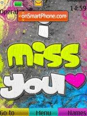 I miss you es el tema de pantalla