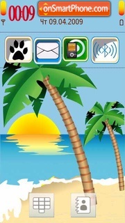 Summer Sea 01 tema screenshot