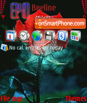 Red Rose tema screenshot