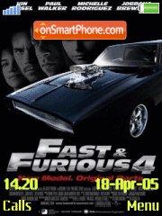 Скриншот темы Fast and Furious 4