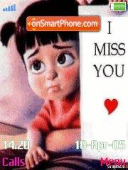 Скриншот темы I miss u