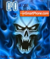 Flaming Vampire Skull es el tema de pantalla