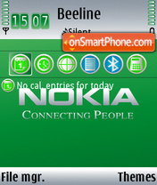 Скриншот темы Green Nokia