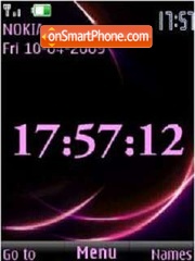 SWF clock animated tema screenshot