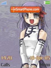 Capture d'écran AnimeGirl thème