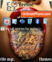 Tongue Tattoo theme screenshot