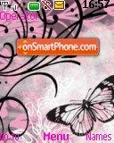 Pink Butterfly tema screenshot