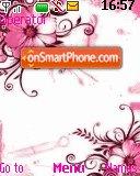 Pink Flowers tema screenshot