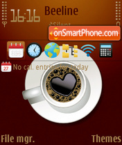Скриншот темы Coffee time 01
