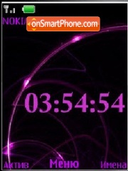 Violet Animated flash 1.1 tema screenshot