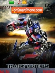 Capture d'écran Optimus Prime thème