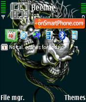 Skulls tema screenshot