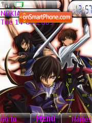 Capture d'écran Swf Code Geass thème