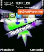 Скриншот темы Tecktonik Neon