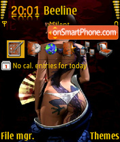 Tatu Girl theme screenshot