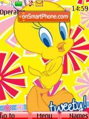 Cute Tweety 01 es el tema de pantalla