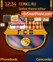 Скриншот темы FC Barcelona 02