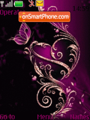 Pink Abstract Animated tema screenshot