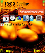 Easter Eggs tema screenshot