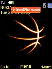 Basketball Abstract theme screenshot