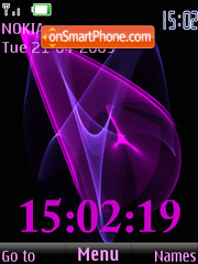 SWF abstract clock anim tema screenshot