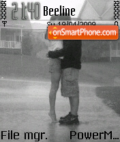 Kissing In Rain theme screenshot