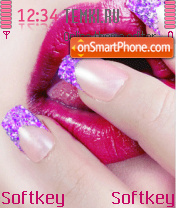 Girl's Lips theme screenshot