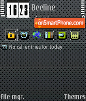 Metal Black tema screenshot