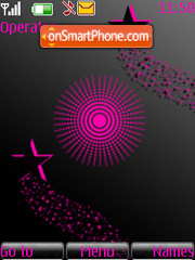 Pink Stars theme screenshot