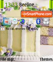 Nice Cake tema screenshot