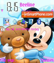 Mickey Bear es el tema de pantalla