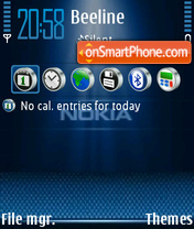 Nokia Blue 02 theme screenshot