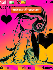 Love Music theme screenshot