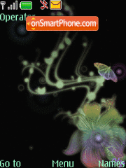 Abstract Butterfly animated tema screenshot