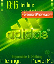 Capture d'écran Green Adidas thème