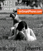 Couple on Grass tema screenshot