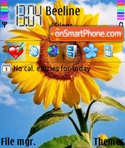 Sunflower tema screenshot